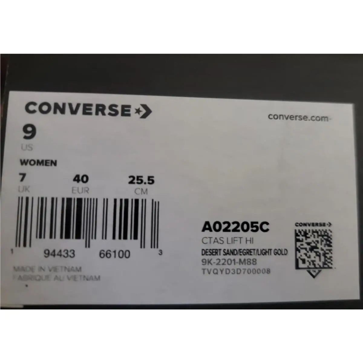 Converse shoes - Converse CTAS Hi - CTAS - A02205C - Beige (UPC: 194433660914) 6