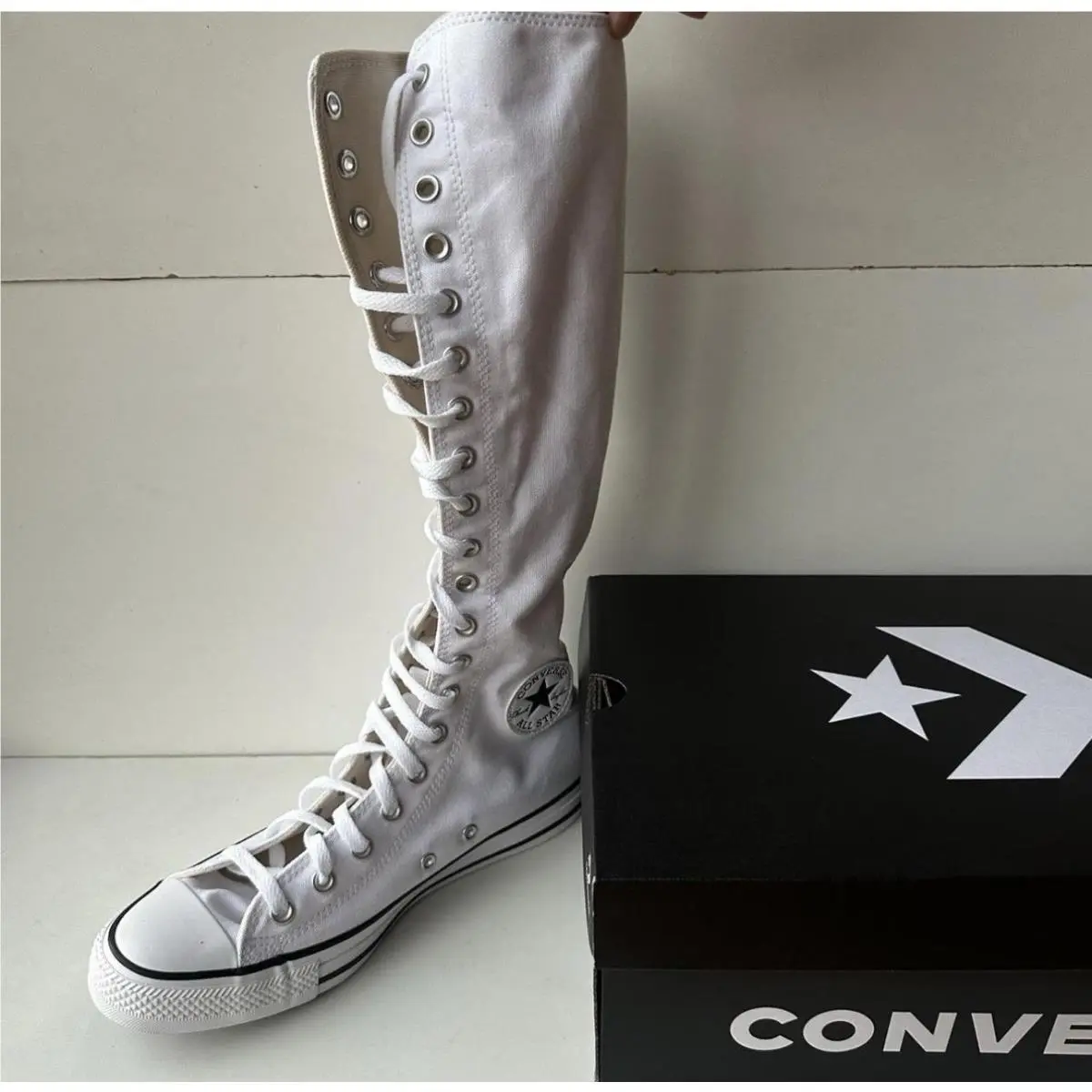 Converse Chuck Taylor All Star XX HI White High Top Shoes Women`s Size 8M 10W