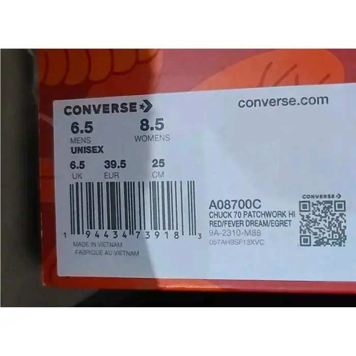 Converse shoes - Converse Chuck 70 High - Chuck High - A08700C - Red 8