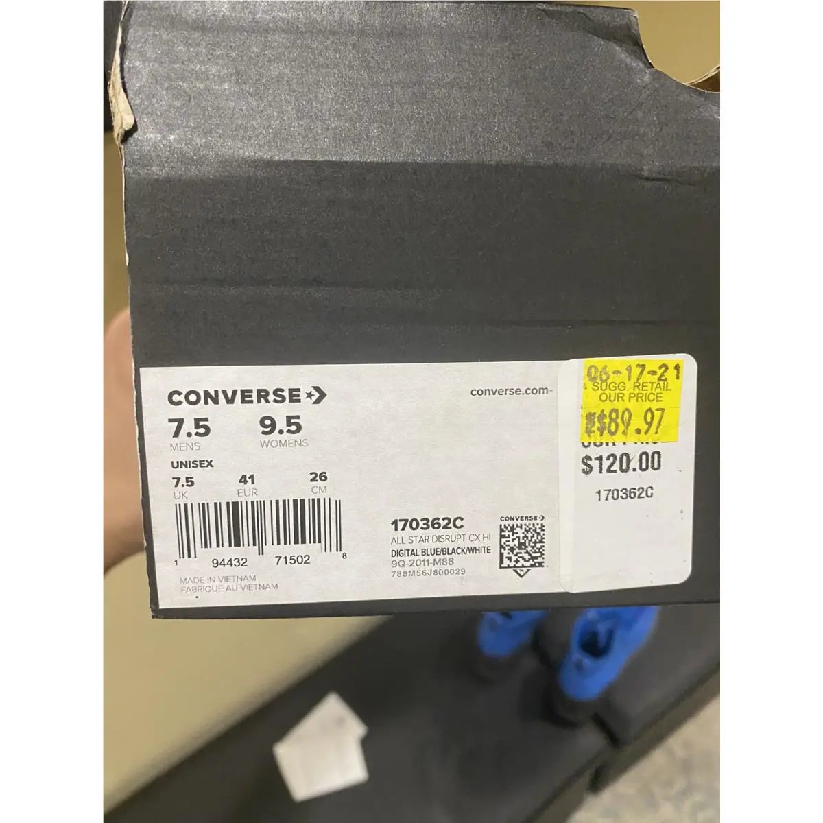 Converse shoes - All Star Disrupt CX Hi - 170362C - Blue 9