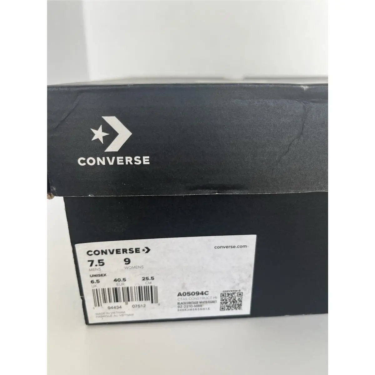 Converse shoes - CTAS Construct HI - CTAS Construct - A05094C - Black/White (UPC: 0194434075120) 4