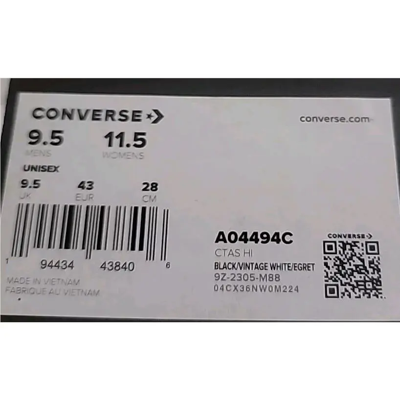 Converse shoes - Converse Chuck Taylor All Star High - A04494c - Black 7