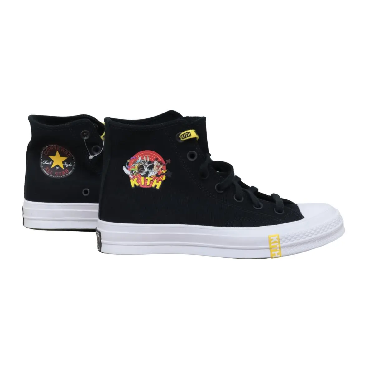 Converse Size 5 Men 7 Women Chuck Taylor 70 HI All Stars Looney Tunes Kith - Black, White