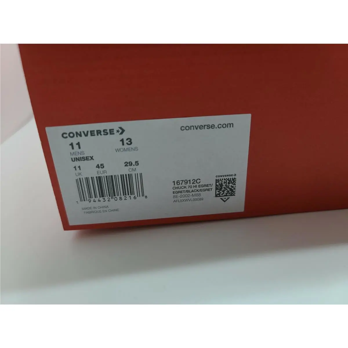 Converse shoes - egret hi - egret - 167912C - EGGLET, Manufacturer: white (UPC: 194432082168) 1