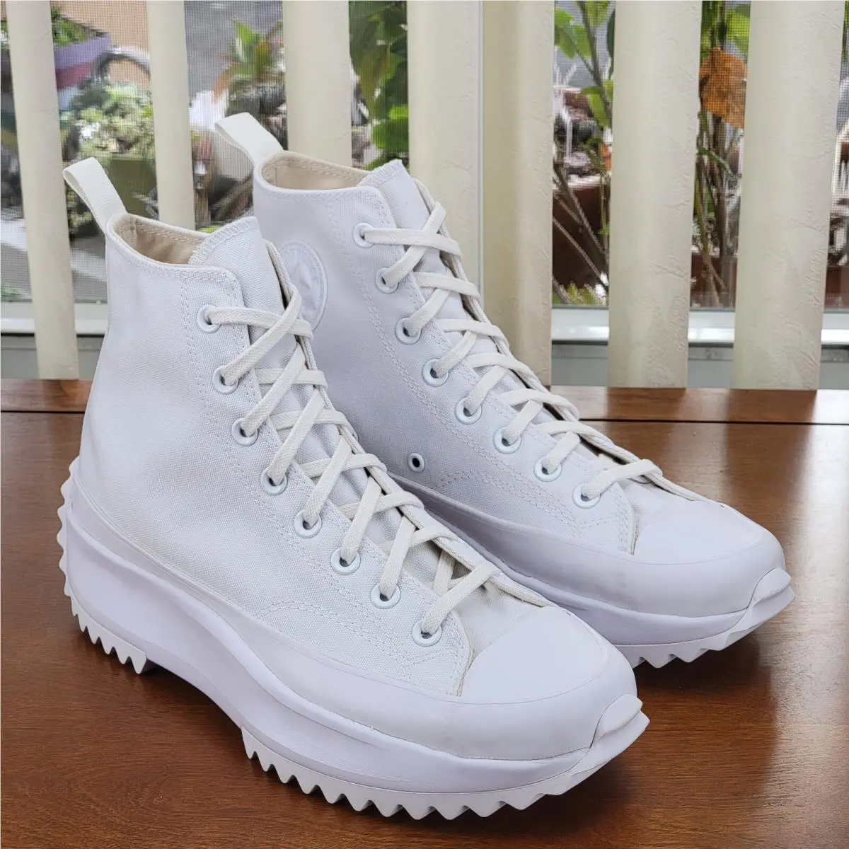 Converse Unisex Run Star Hike Hi `triple White` 170777C Size 9.5 Men`s