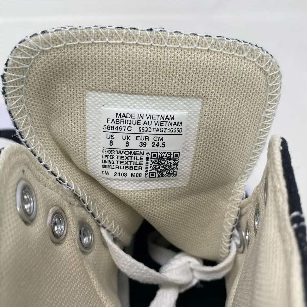 Converse shoes - Converse Chuck Taylor All Star Platform High - 568497C - Black, Manufacturer: Black/Natural Ivory/White 5