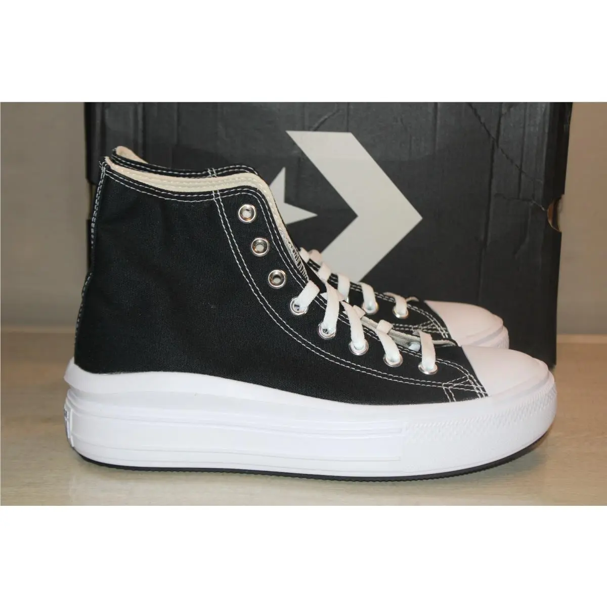 Converse shoes - CTAS MOVE HI - CTAS MOVE - 568497C - Black 2