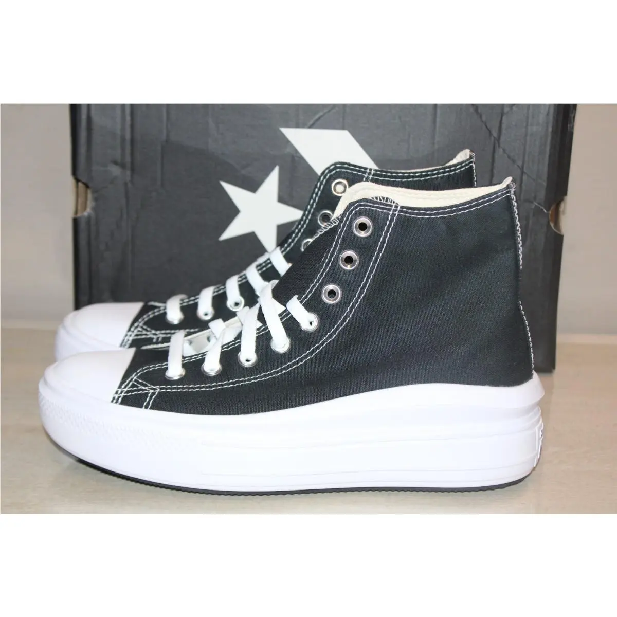 Converse shoes - CTAS MOVE HI - CTAS MOVE - 568497C - Black 6