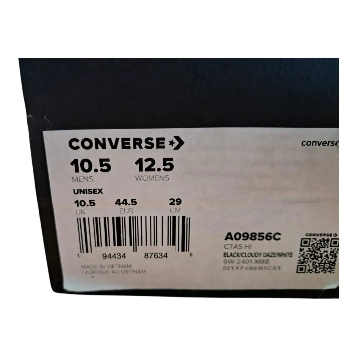 Converse shoes - Converse Chuck Taylor All Star High Top - A09856C - Black (UPC: 194434876345) 0