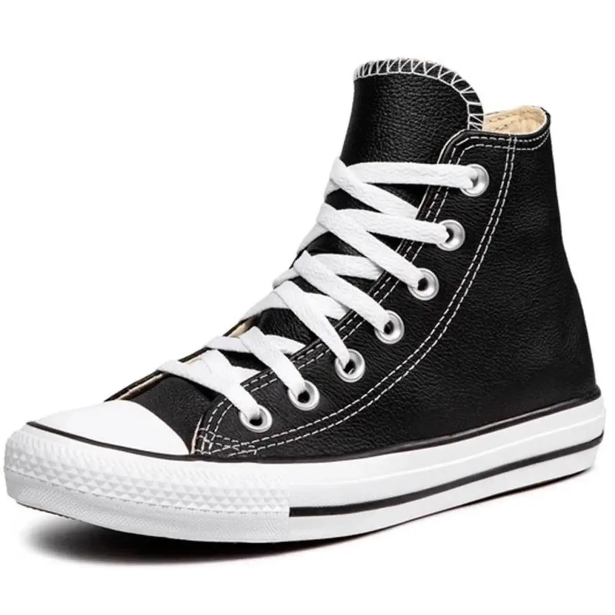 Converse Unisex Adult Chuck Taylor All Star Leather High Top Sneaker Black