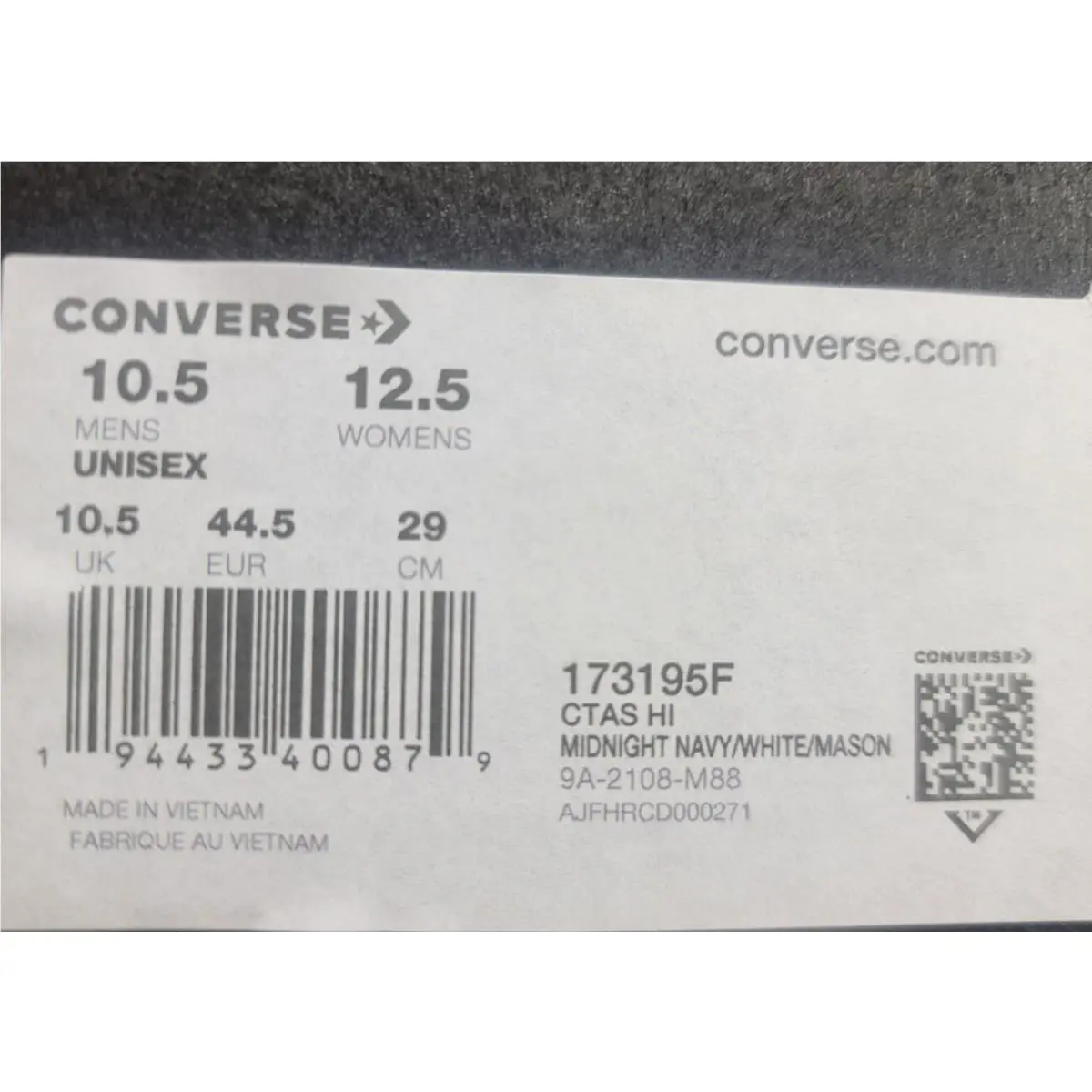 Converse shoes - Converse Chuck Taylor All-Star Hi - 173195F - Midnight Navy 5