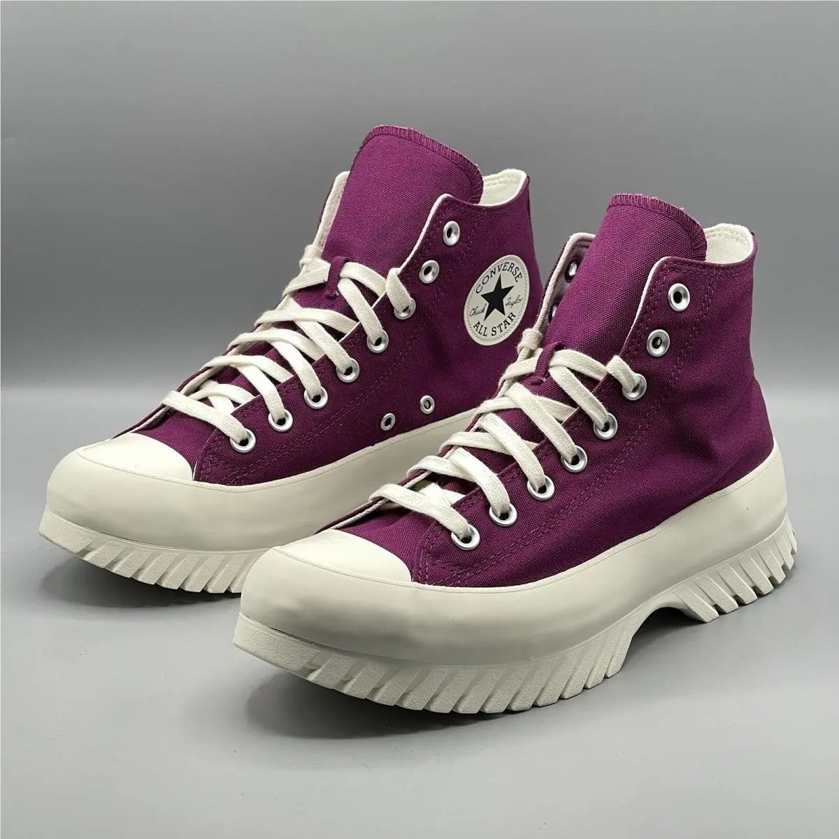 Men`s 8.5 Sneakers Purple High Top Ctas Lugged 2.0 Womens 10.5 A03701C by Converse