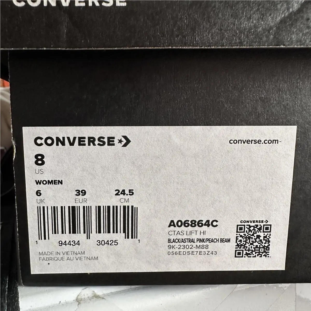 Converse shoes - Converse Chuck Taylor All-Star Lift Platform - A06864C - Black 7
