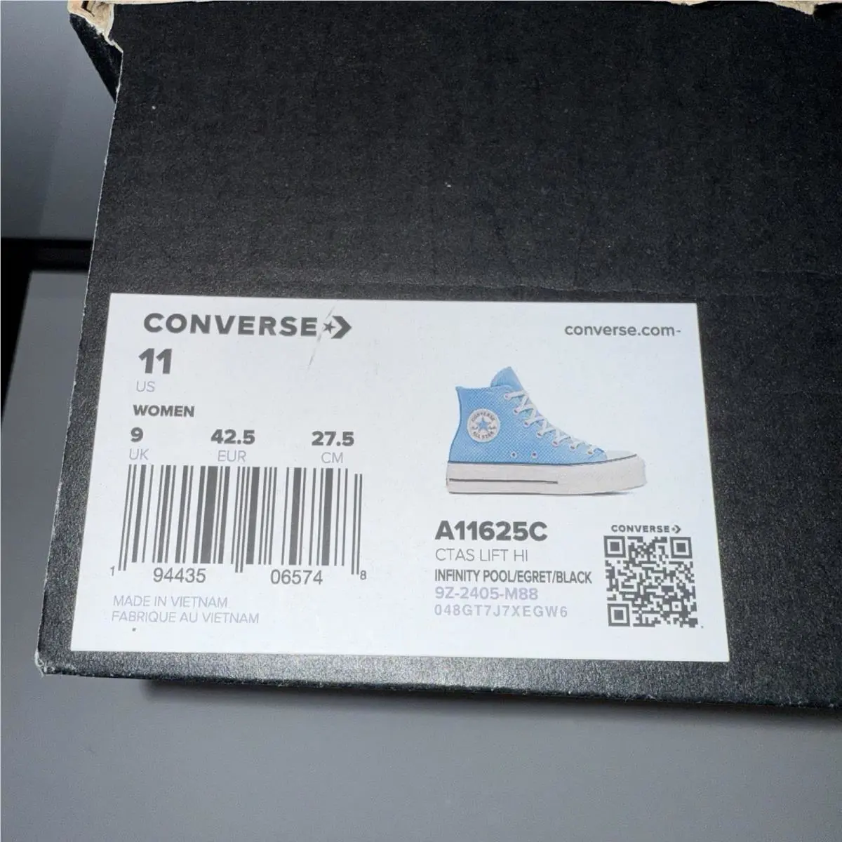Converse shoes - Converse Chuck Taylor All Star Hi - A11625C - Infinity Pool / Baby Blue (UPC: 194435065816) 8