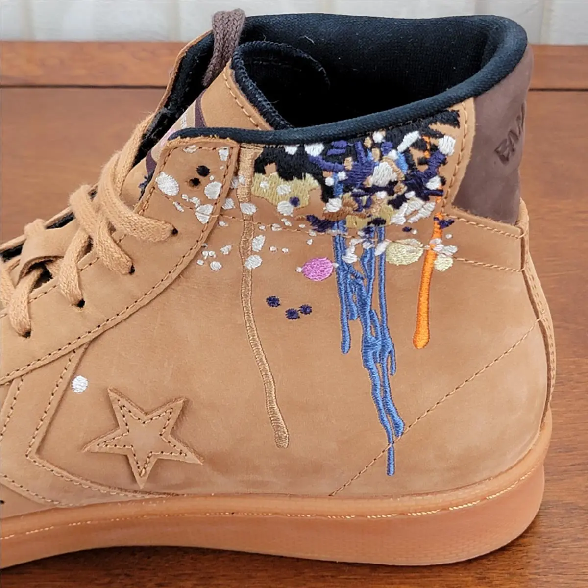 Converse shoes - Converse X Bandulu Pro Leather Mid - 169908C - Flux / Gum Light Honey / Brown (UPC: 194432672819) 9