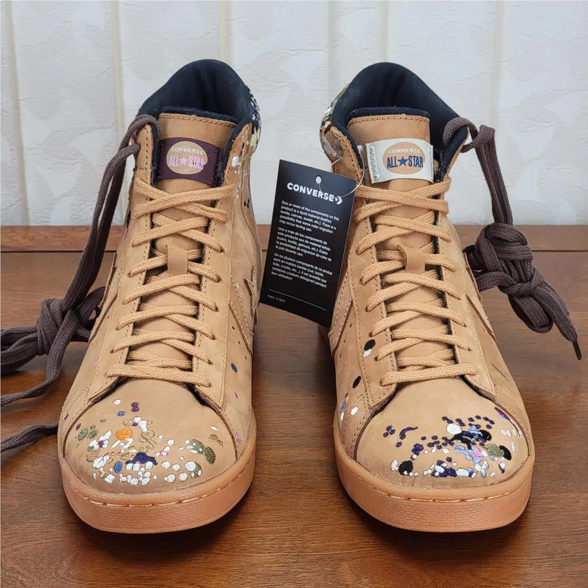Converse shoes - Converse X Bandulu Pro Leather Mid - 169908C - Flux / Gum Light Honey / Brown (UPC: 194432672819) 1