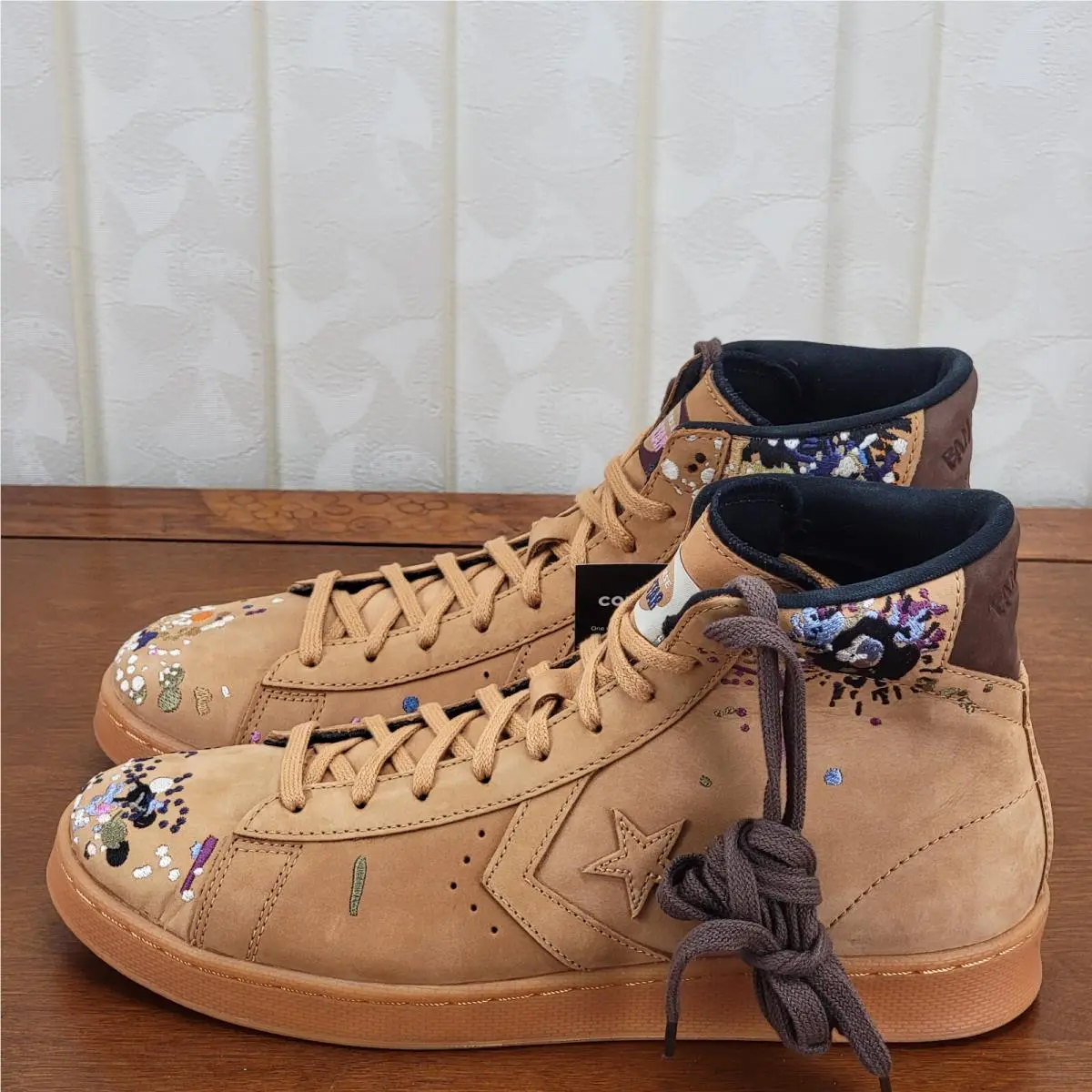 Converse shoes - Converse X Bandulu Pro Leather Mid - 169908C - Flux / Gum Light Honey / Brown (UPC: 194432672819) 3
