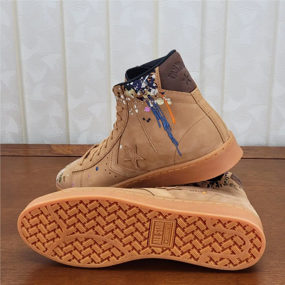 Converse shoes - Converse X Bandulu Pro Leather Mid - 169908C - Flux / Gum Light Honey / Brown (UPC: 194432672819) 4