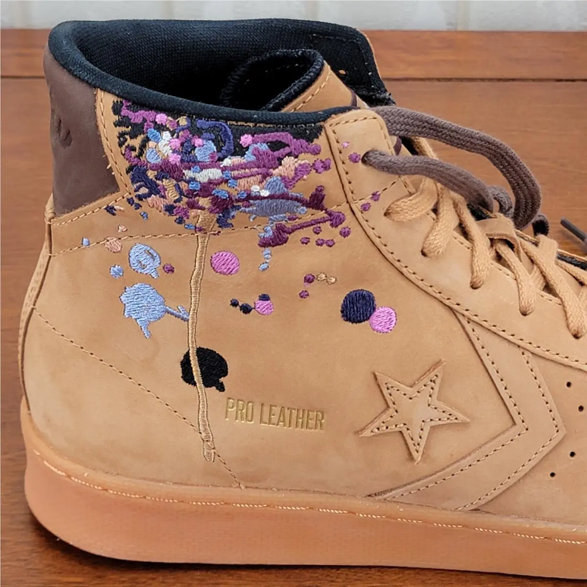 Converse shoes - Converse X Bandulu Pro Leather Mid - 169908C - Flux / Gum Light Honey / Brown (UPC: 194432672819) 7