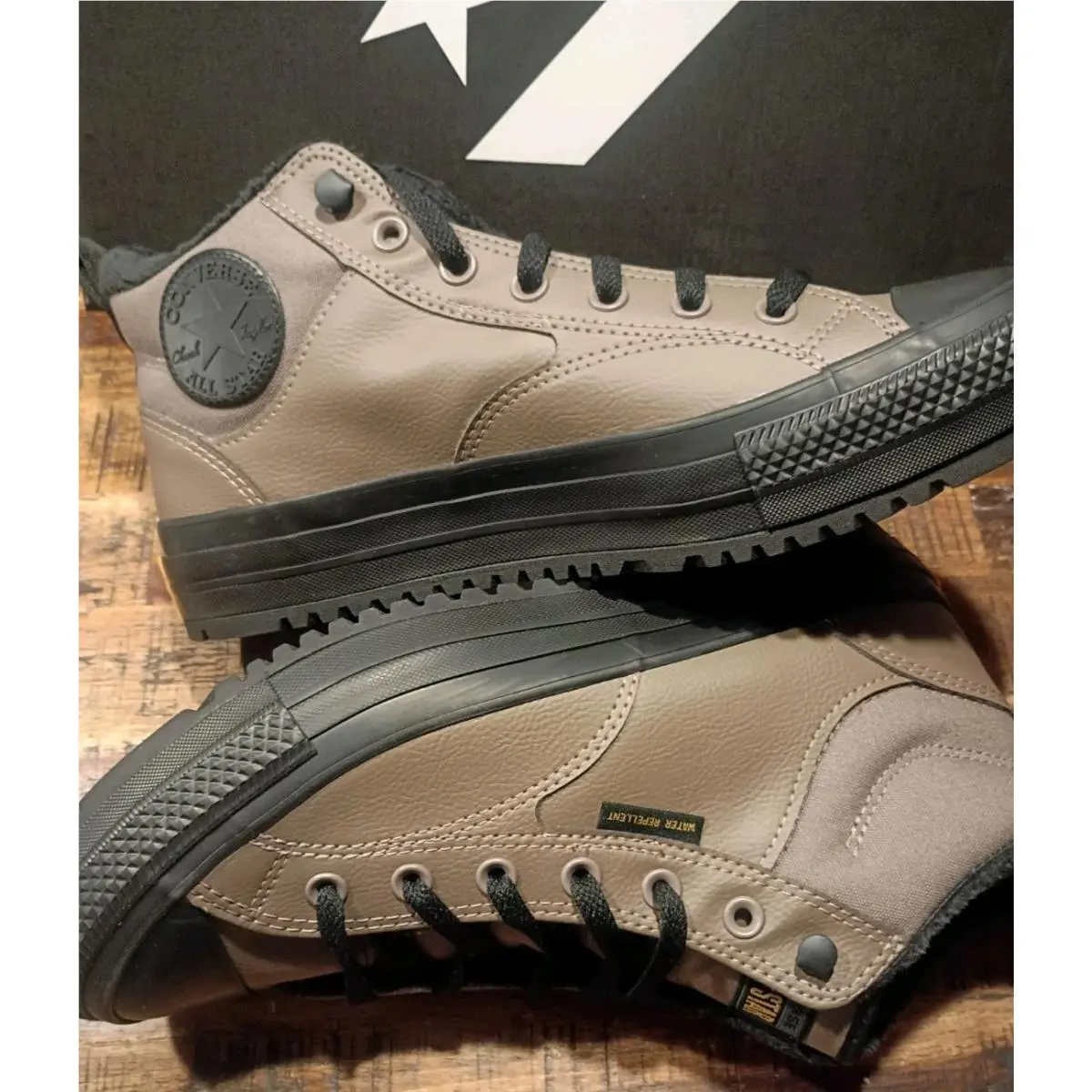 Converse shoes - Converse CTAS Street Mid - CTAS Street Mid - A09492C - beige black 1