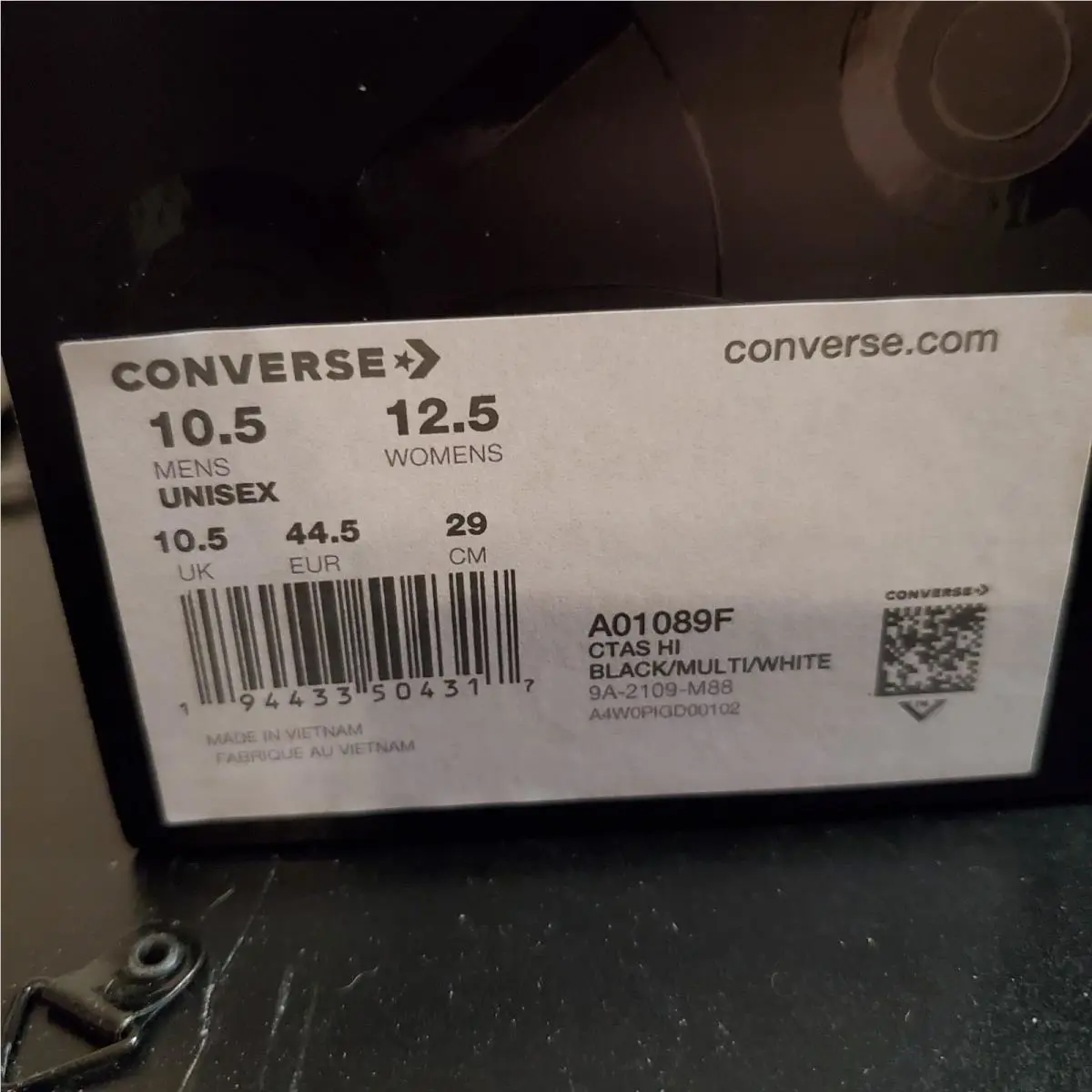Converse shoes - Converse Chuck Taylor All Star - A01089F - Black 9