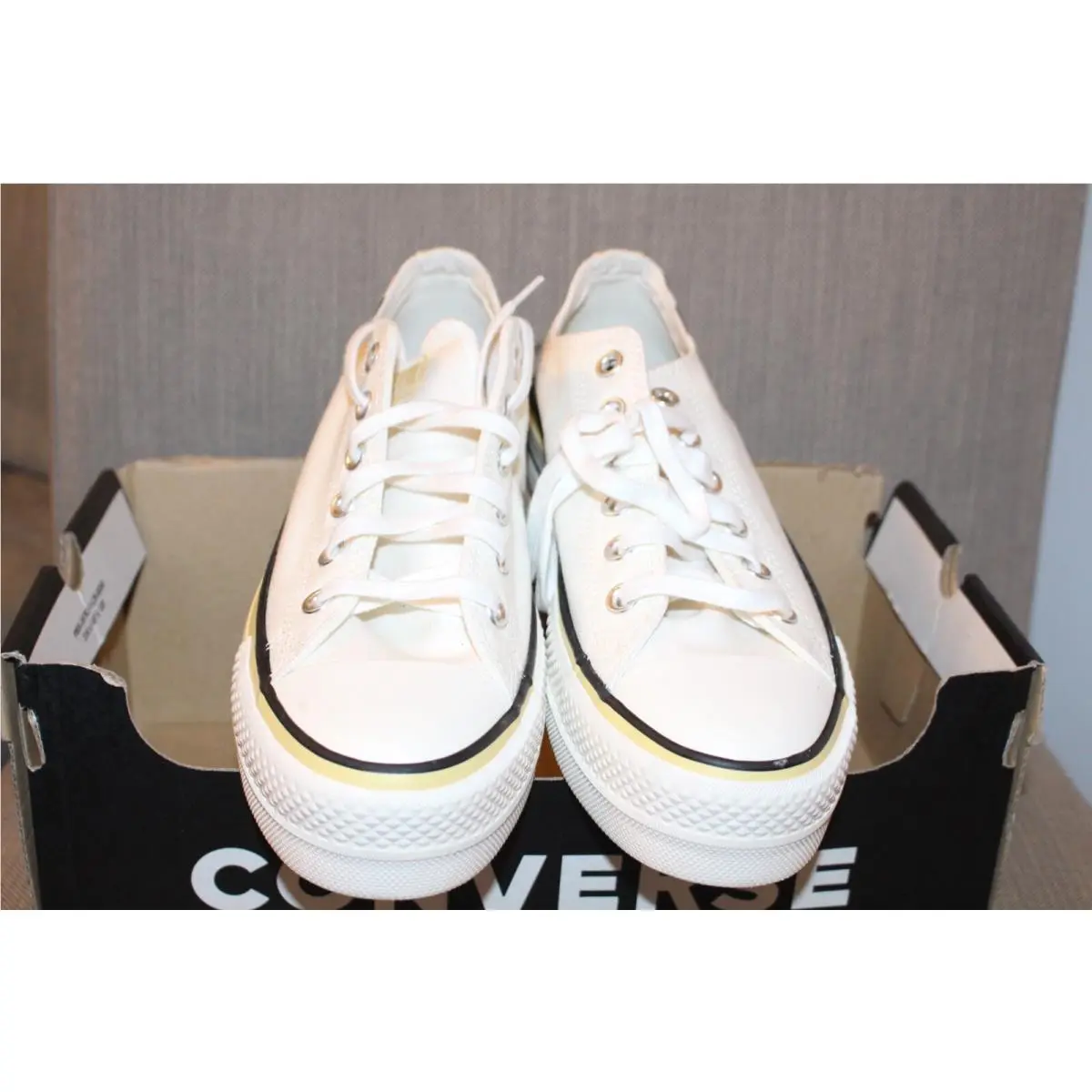 Converse shoes - Converse CTAS Lift OX - CTAS Lift - 571583C - Egret / Saturn Gold / Black 2