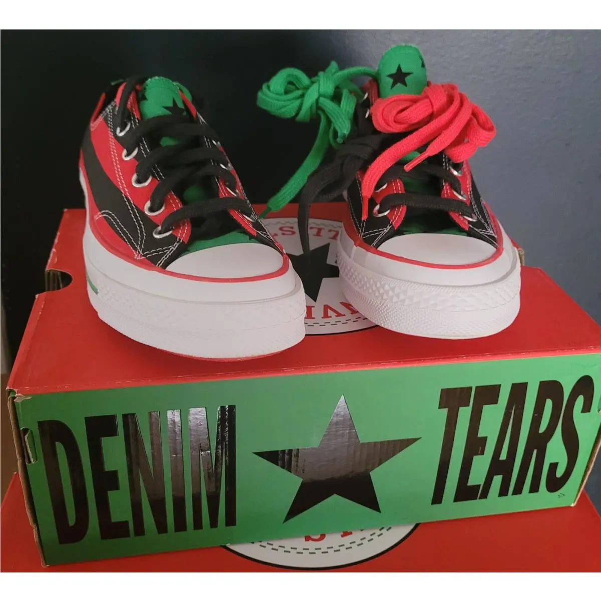 Converse shoes - Converse Chuck Taylor All Star OX - 170545C - BLACK BEAUTY/FIERY RED (UPC: 194432860384) 0