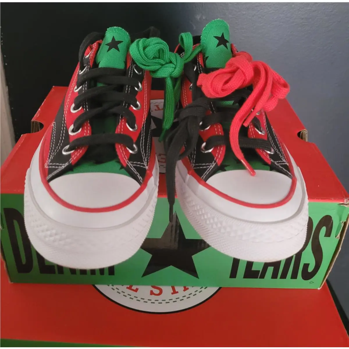 Converse shoes - Converse Chuck Taylor All Star OX - 170545C - BLACK BEAUTY/FIERY RED (UPC: 194432860384) 2