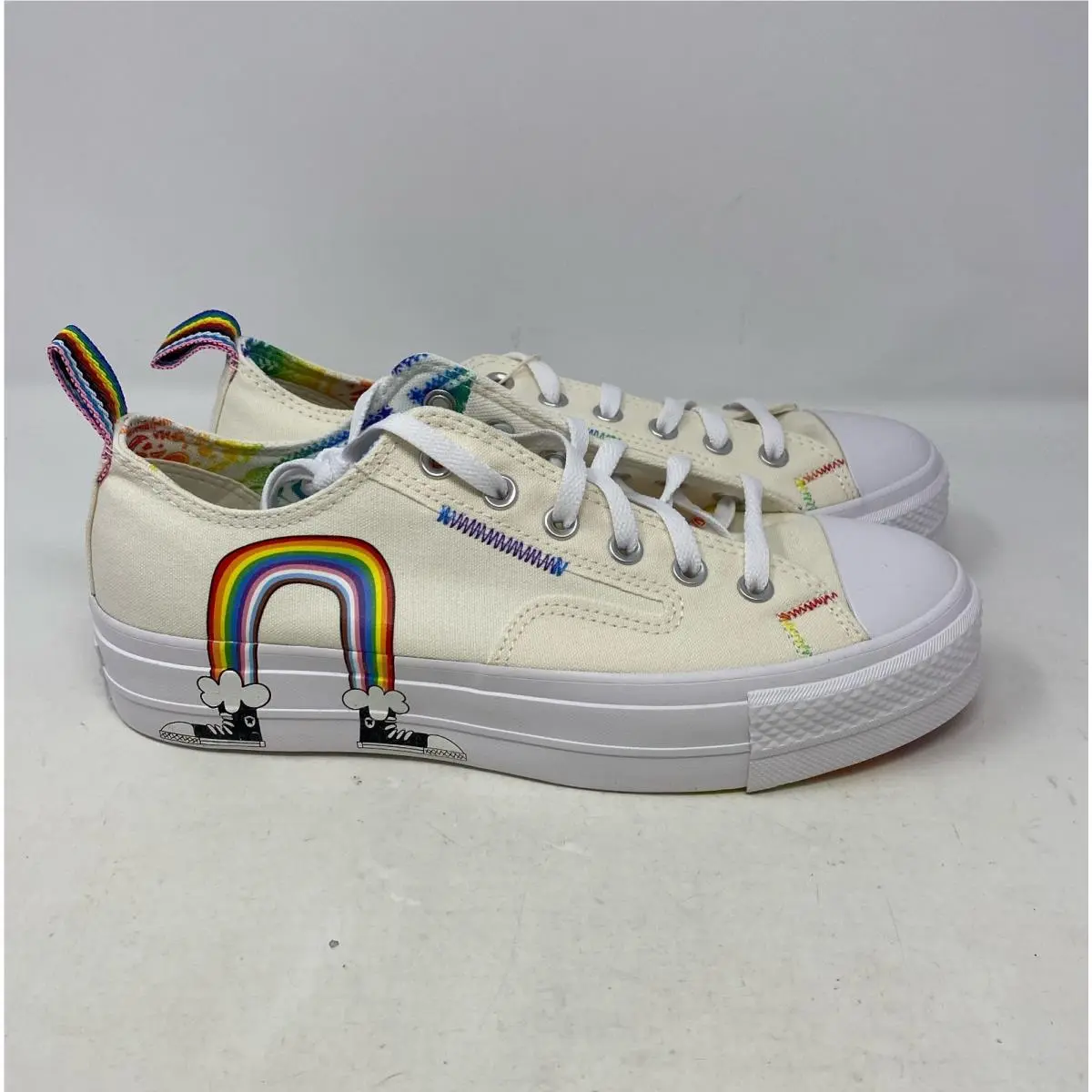 Converse Chuck Taylor All Star Lift Platform Low `pride` - Size 8.5 Mens
