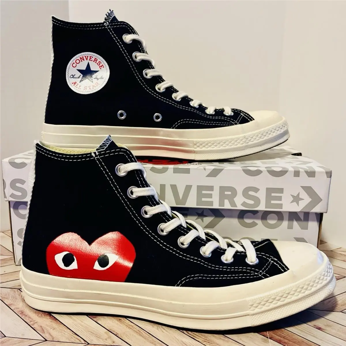 Converse shoes - Converse CTAS Comme Des Garcon Hi - 150204C - Black (UPC: 0886956058629) 0