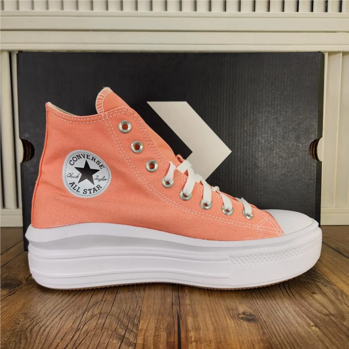 Converse Ctas Move Hi Womens 10 Lawn Flamingo Pink Canvas Platform Shoes A03544C