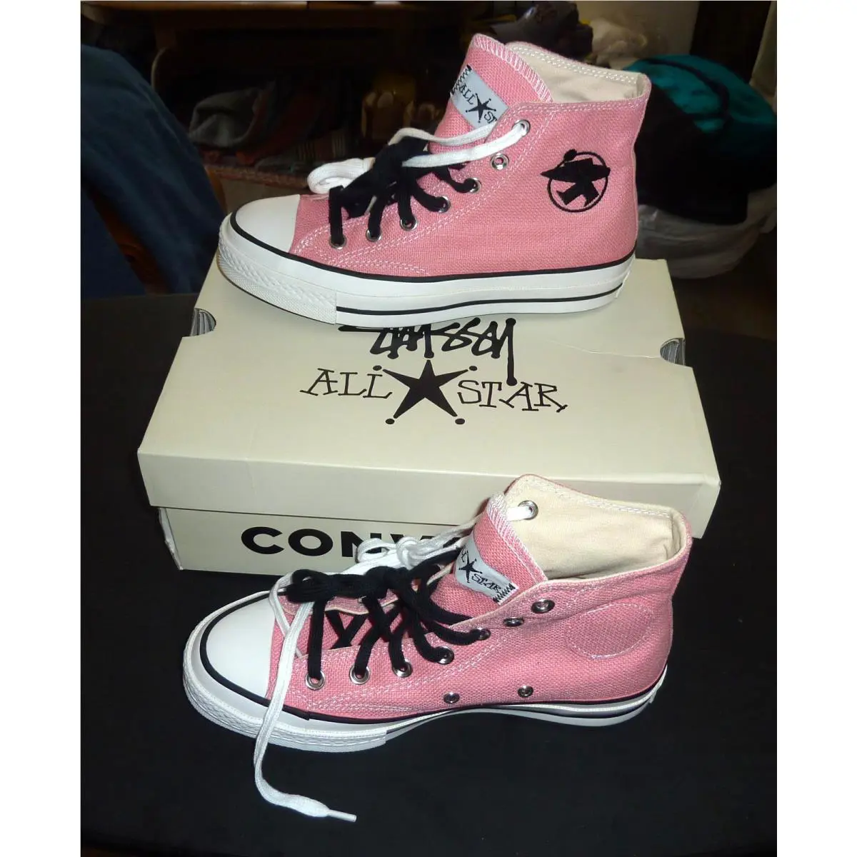 Converse All Star X Stussy Chuck 70 HI Sneakers Women 7.5 Men 5.5 - Pink