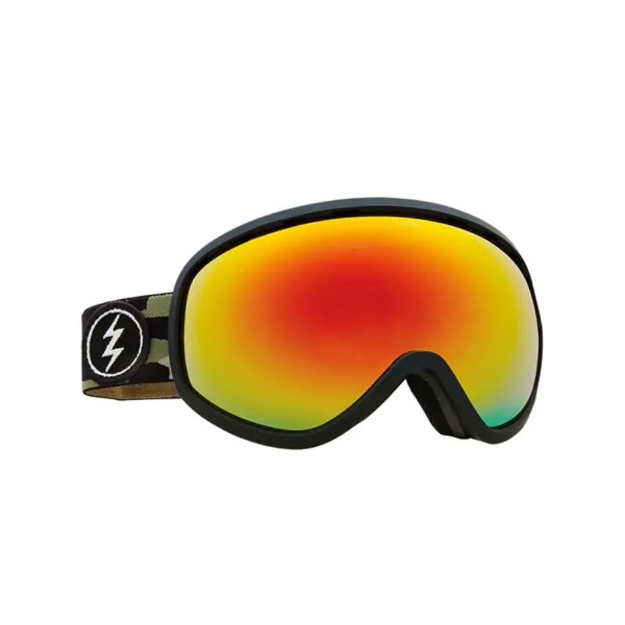 Electric Visual Masher Camo + BL Snowboarding Goggles Brose/red Chrome