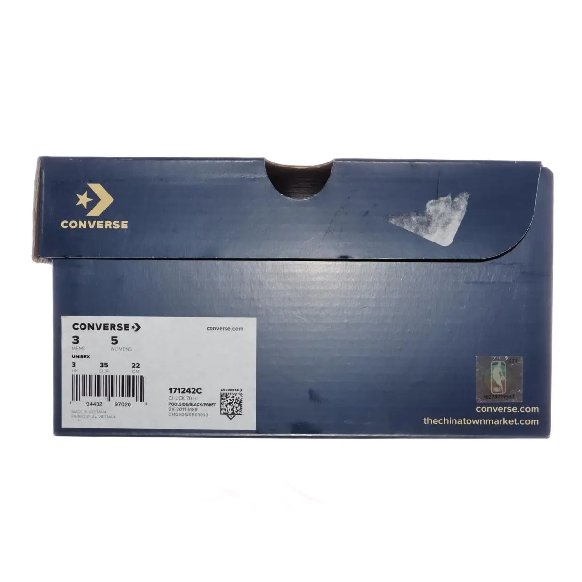 Converse shoes - Converse NBA Chinatown Market Chuck 70 - 171242C - Poolside, Black, Egret (UPC: 194432970205) 8