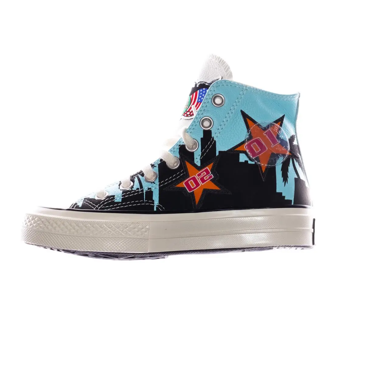 Converse shoes - Converse NBA Chinatown Market Chuck 70 - 171242C - Poolside, Black, Egret (UPC: 194432970205) 4