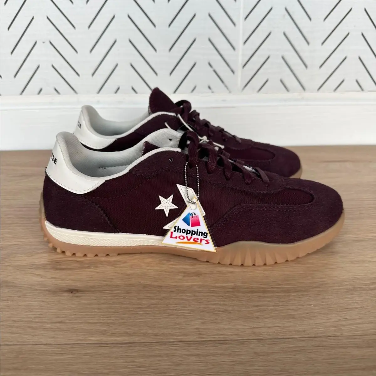 Run Star Trainer Ox Men Casual Shoes 5.5 Suede Burgundy Sneaker A13360C by Converse