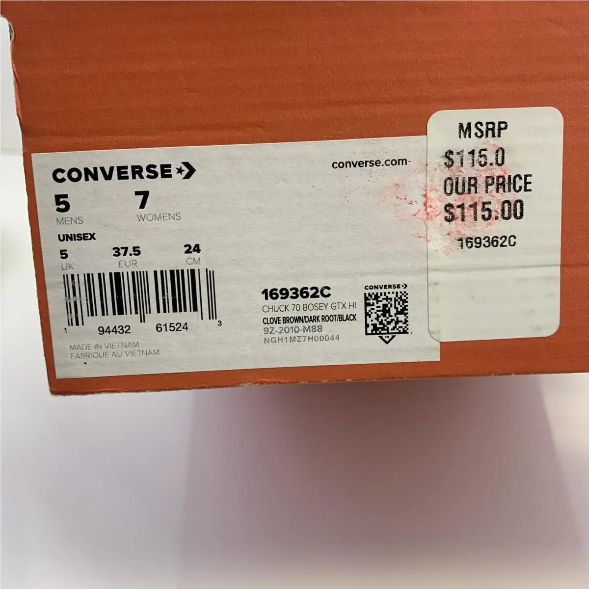 Converse shoes - Converse Chuck Taylor All Star 70 Bosey GTX Hi Gore-Tex - 169362C - Multicolor (UPC: 0194432615243) 8
