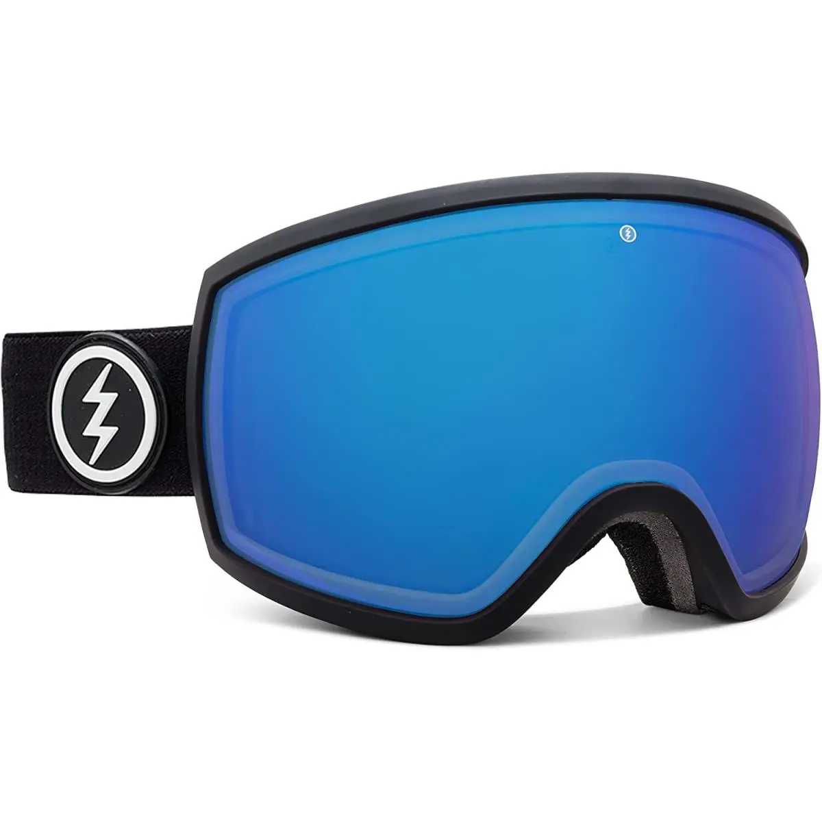 Visual EG2-T Matte Black + BL Light Green Goggles Blue Chrome by Electric