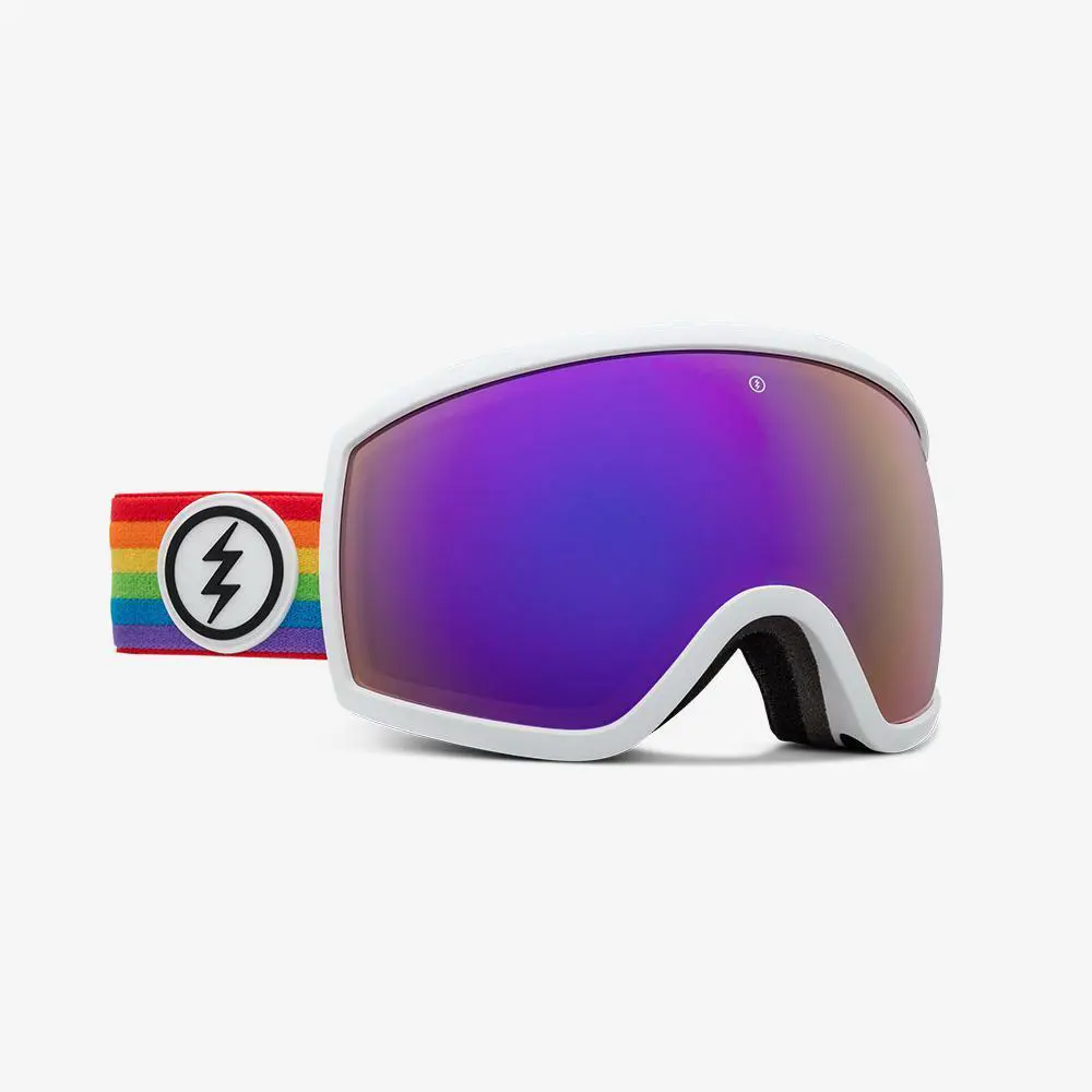 Electric Mini Egg Snowboard Goggles Pride Brose/purple Chrome Stripe