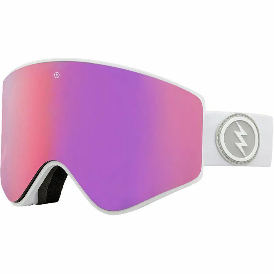 Electric Visual Egx Matte White Snowboarding Goggles Brose / Pink Chrome