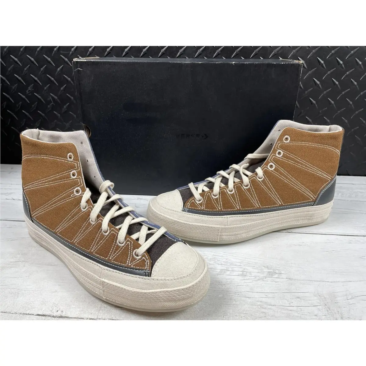 Chuck 70 `cozy Granola` Shoes Sneakers 171548C - Steel SZ 11 by Converse