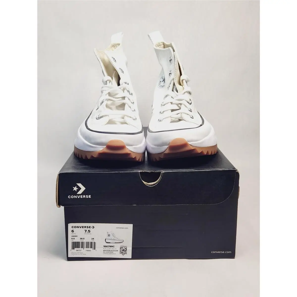 Converse shoes - 166799C - 166799C - White/Black/Gum 2