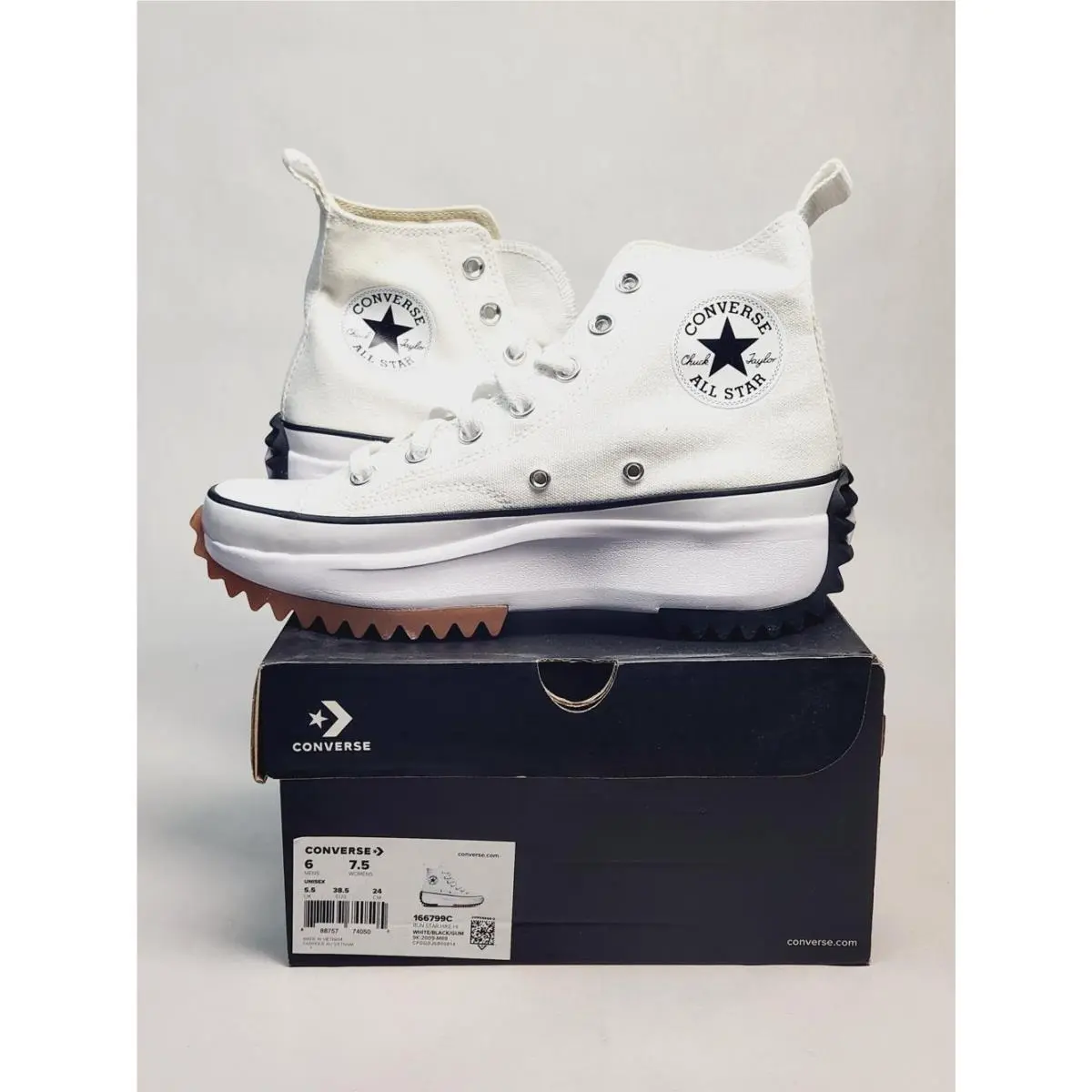 Converse shoes - 166799C - 166799C - White/Black/Gum 3