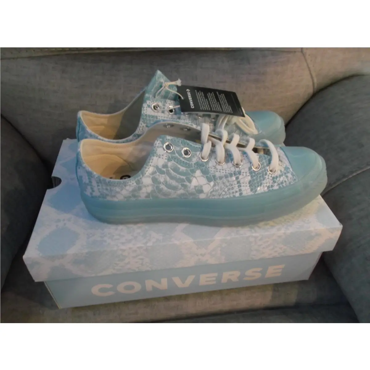 Converse Golf Wang x Chuck 70 Low `blue Python` 173190C Men`s Size 8.5