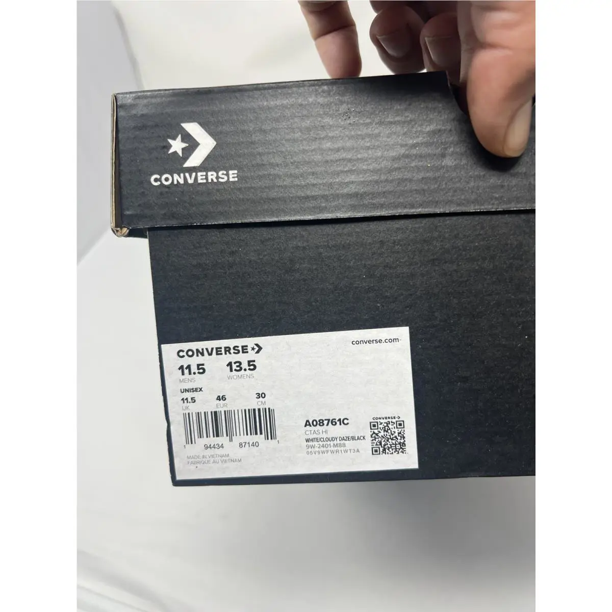 Converse shoes - Converse Chuck Taylor All Star Hi - A08761C - White (UPC: 194434871401) 9