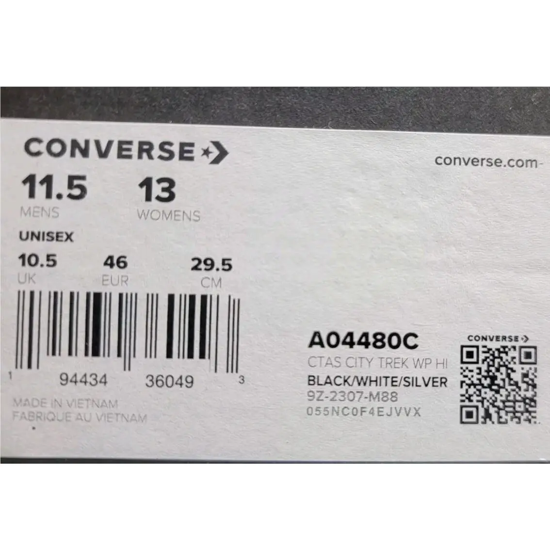 Converse shoes - Converse Chuck Taylor All Star City Trek High - A04480c - Black 7