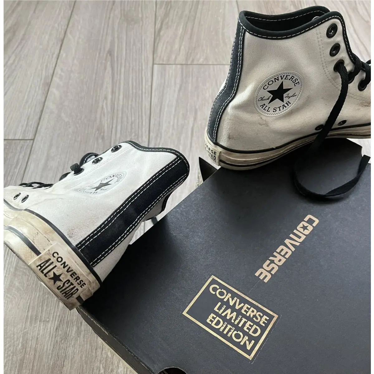 Converse shoes - converse chuck taylor all star - chuck taylor allstar - destroyed worn white 13