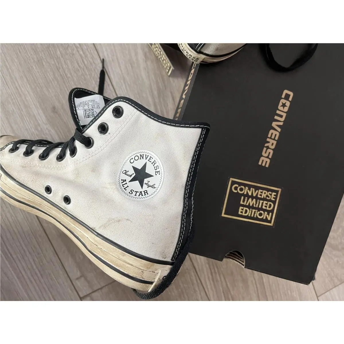 Converse shoes - converse chuck taylor all star - chuck taylor allstar - destroyed worn white 12