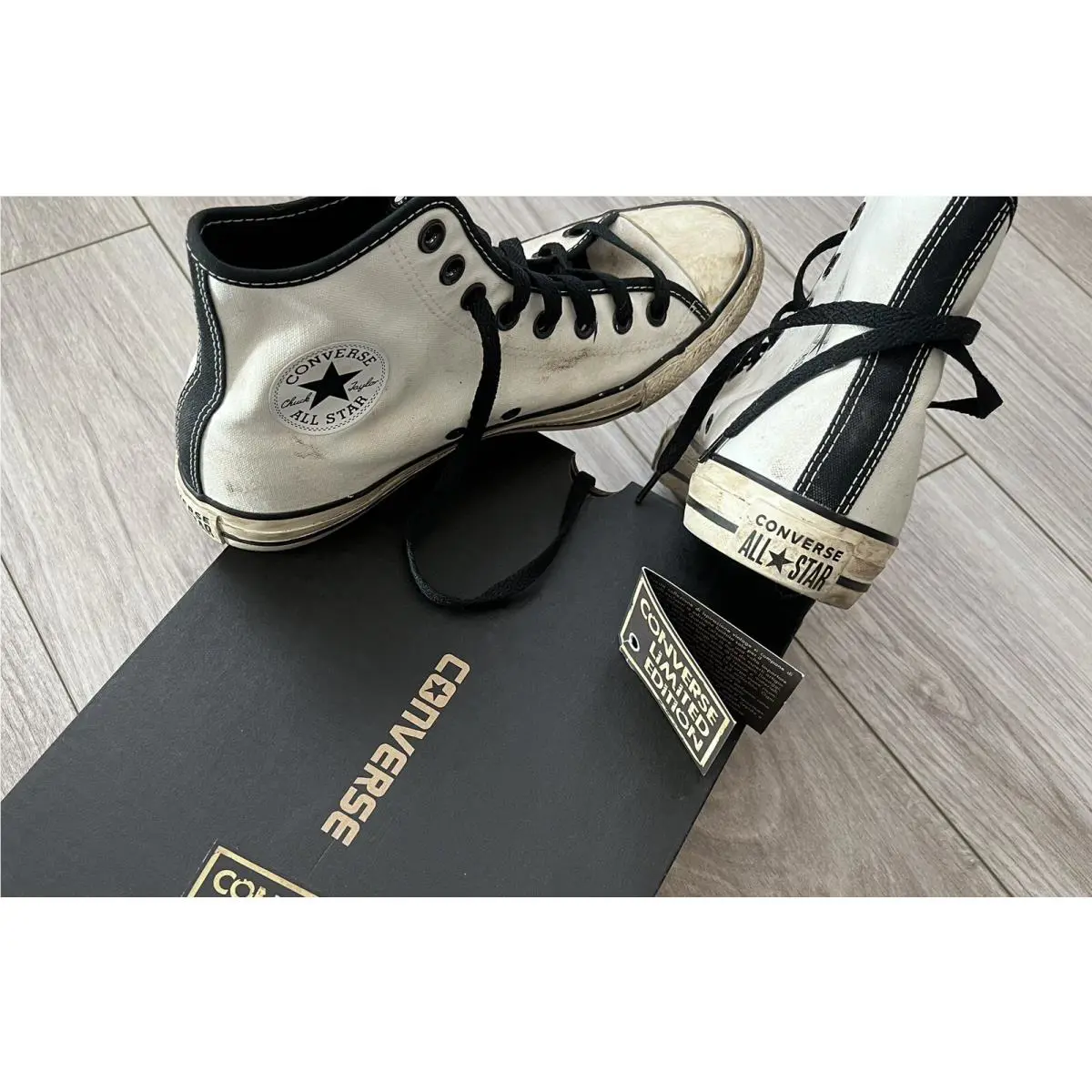 Converse shoes - converse chuck taylor all star - chuck taylor allstar - destroyed worn white 15