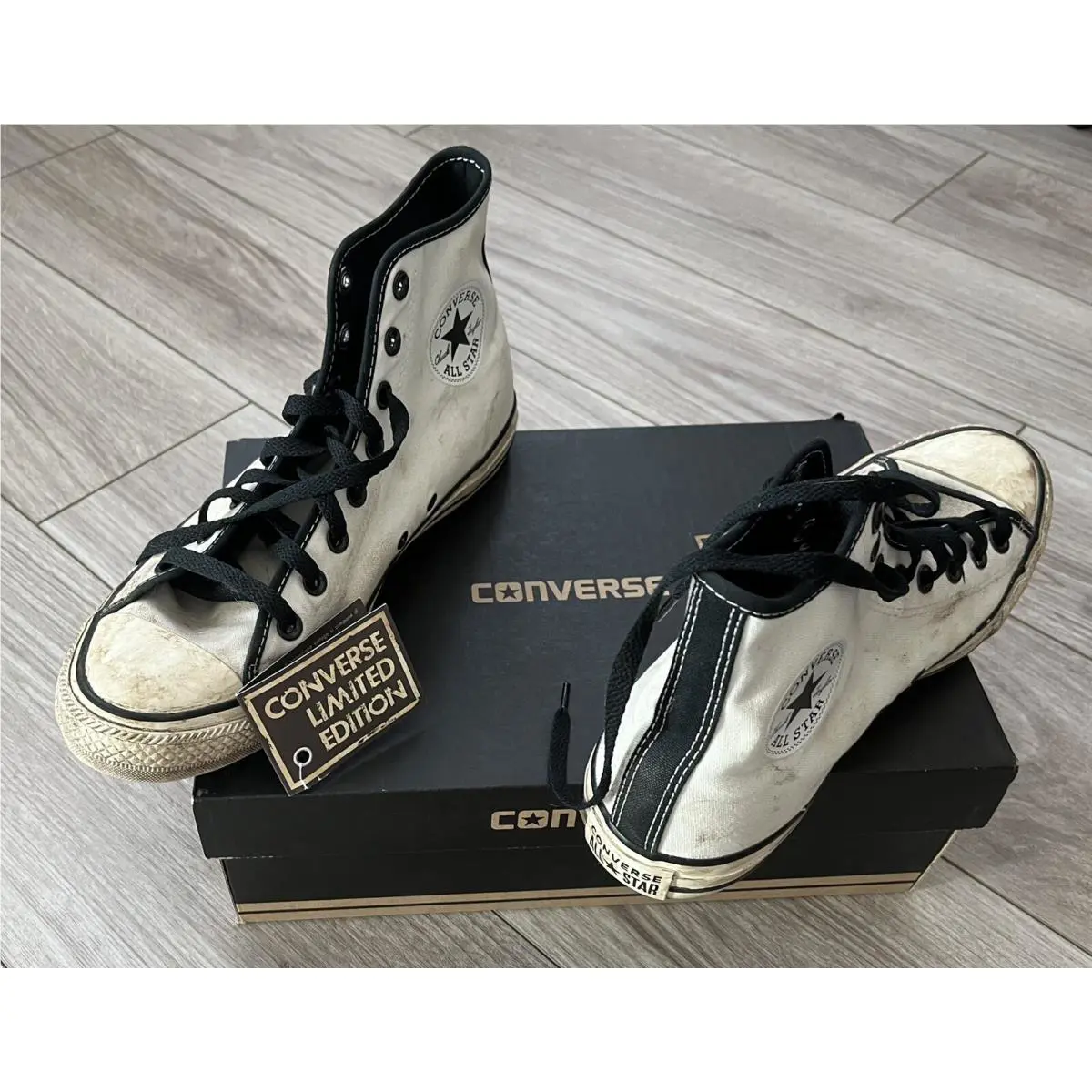 Converse shoes - converse chuck taylor all star - chuck taylor allstar - destroyed worn white 16
